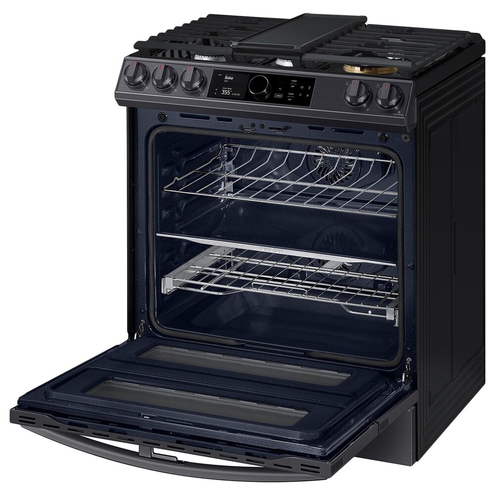 Samsung 6.3 Cu. Ft. SlideIn Dual Fuel Range with Smart Dial in Black