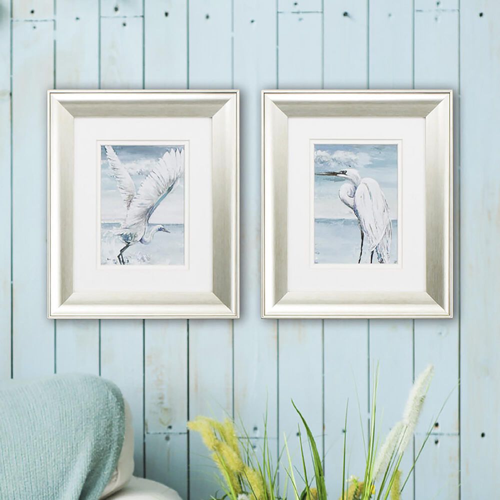 Propac &quot;Beach Heron&quot; Wall Art in Turquoise &#40;Set of 2&#41;, , large