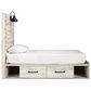 Ashley Cambeck 4 Piece Twin Single Storage Bed Set in Whitewash, , large