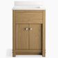 Kohler Alouette 24" Single Bathroom Vanity in Light Oak with 2 cm White Quartz Top and Rectangular Sink, , large