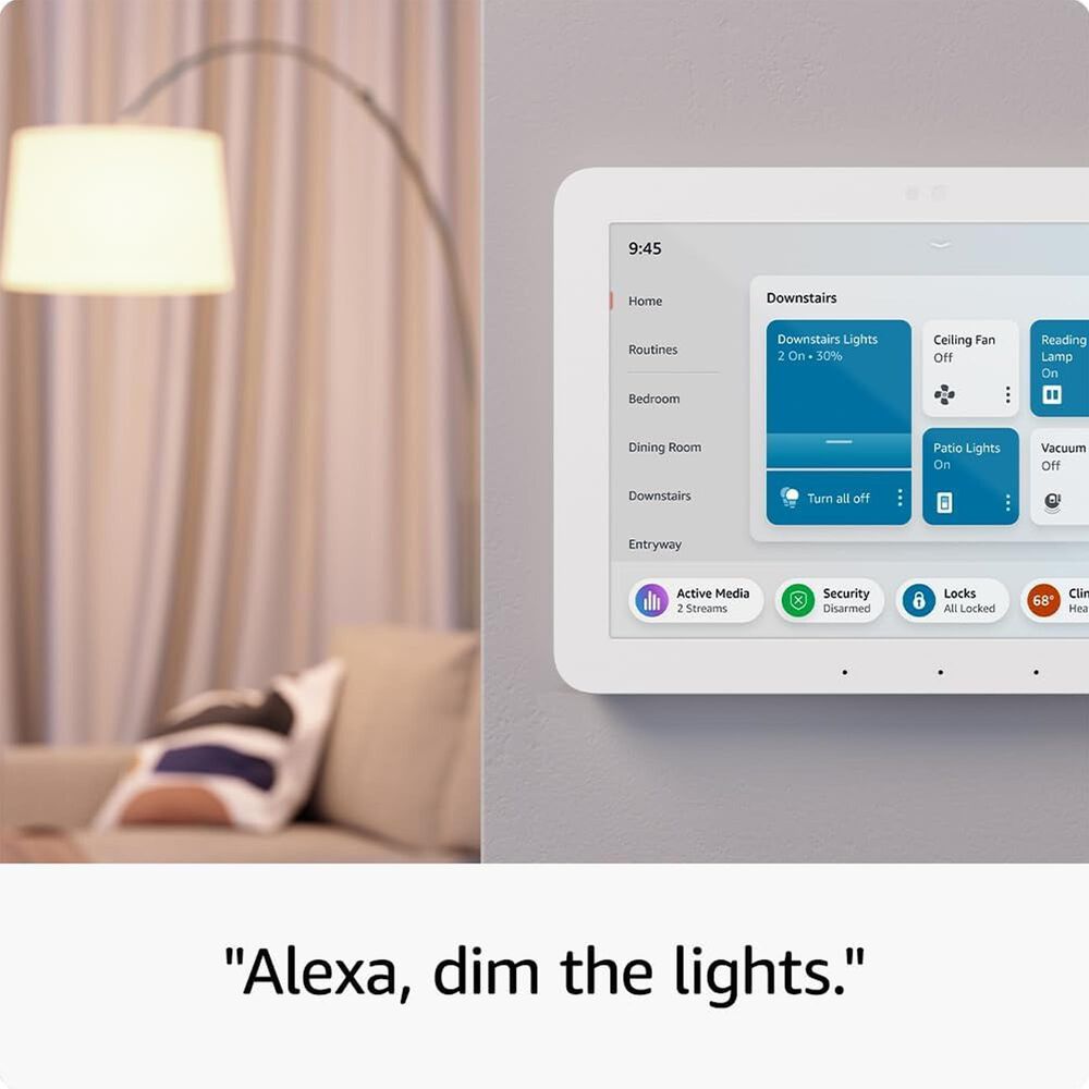Amazon Echo Hub 8&quot; Smart Home Control Panel with Alexa Assistant in White, , large
