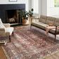 Chris Loves Julia x Loloi Jules 3"6" x 5"6" Merlot and Multicolor Area Rug, , large