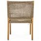 Hearth and Haven 5-Piece Outdoor Rectangular Dining Set with Cream Cushion in Teak, , large