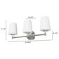Hunter Nolita 3-Light Vanity in Brushed Nickel, , large