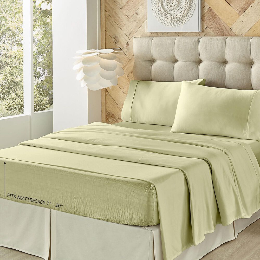 J. Queen New York Royal Fit 3-Piece Twin Sheet Set in Sage, , large