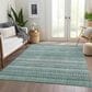 Dalyn Rug Company Solace SL2 5" x 7"6" Aqua Area Rug, , large