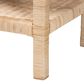 Baxton Studio Sumana Scallop Side Table in Natural, , large