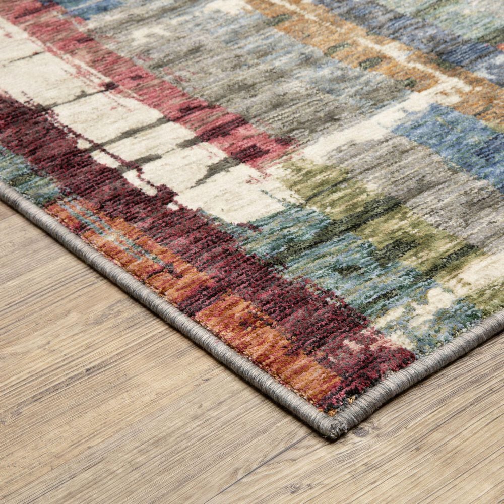 Oriental Weavers Tisdell TIS12 Multicolor 2'3" x 7'6" Runner, , large