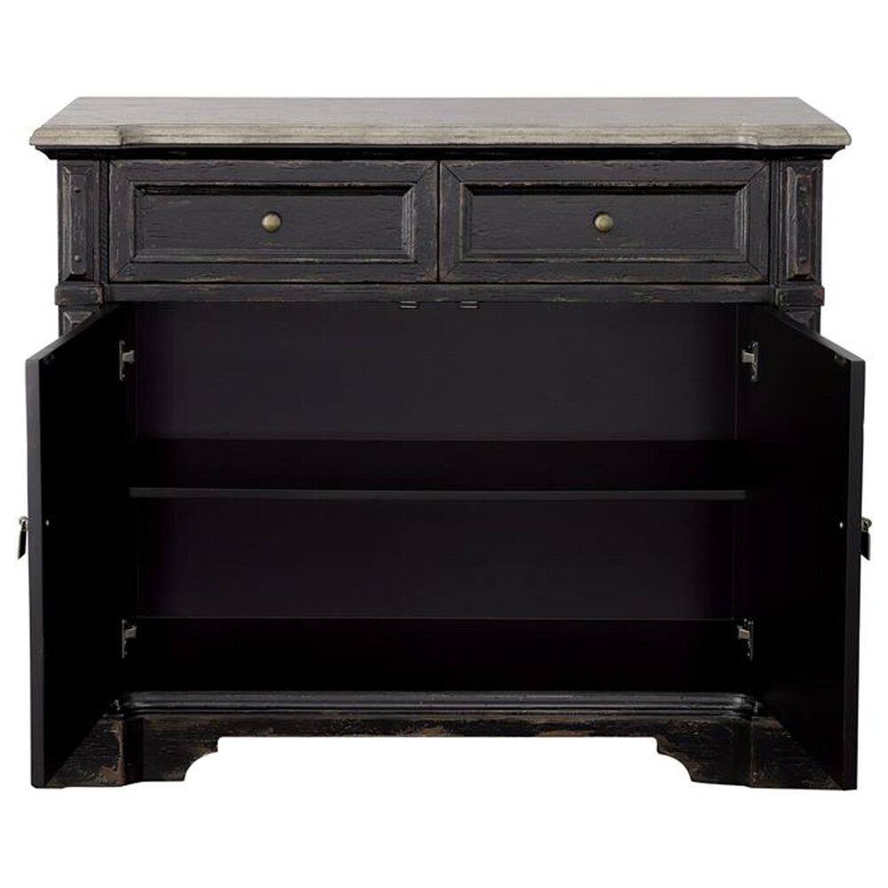 Linon Home Decor Karsyn 2-Drawer Cabinet in Rustic Black and Weathered Grey, , large