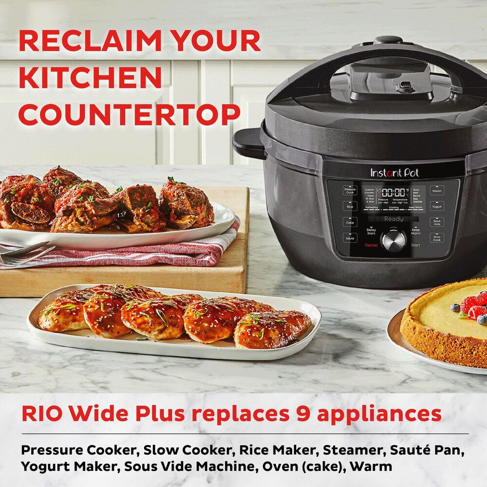 Instant Brands RIO 7.5-Quart Wide Plus Multicooker in Black, , large