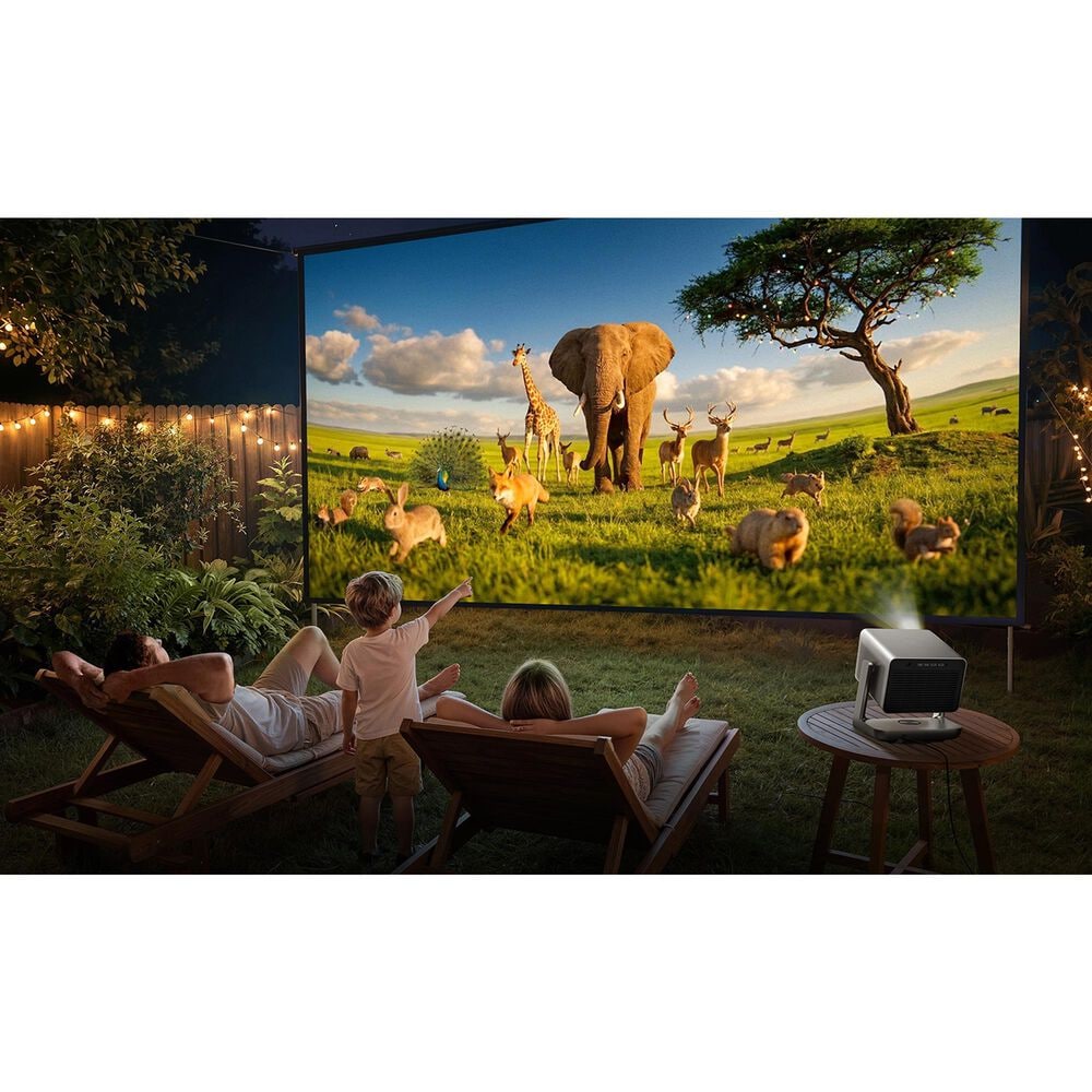 Hisense Triple Laser Mini Projector with 4000 ANSI Lumens in Gray, , large