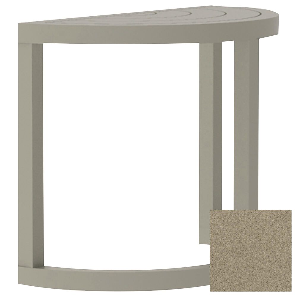 Venture Contempo Crescent End Table in Driftwood, , large