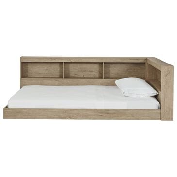 Ashley Oliah Twin Bookcase Storage Bed in Natural, , large