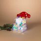 The Gerson Company 13.75" USB Electric Lighted Holographic Santa with Remote Control, , large