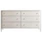 Furniture Worldwide Love Joy Bliss 4 Piece King Bedroom Set in Alabaster and Soft Gold, , large