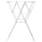 Household Essentials Foldable Clothes Drying Rack in White, , large