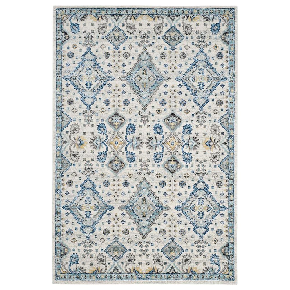 Safavieh Evoke EVK224C 10" x 14" Ivory and Light Blue Area Rug, , large