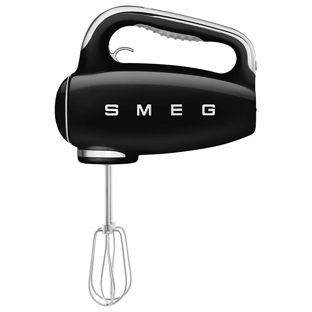 Smeg 6-Speed 50"s Retro Style Hand Mixer in Black, , large
