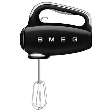 Smeg 6-Speed 50"s Retro Style Hand Mixer in Black, , large