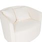 Linon Home Decor Rory Swivel Accent Chair in Off White, , large