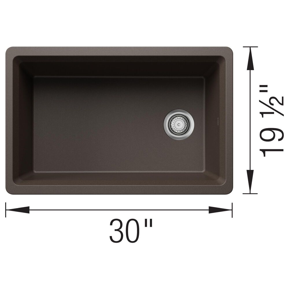 Blanco Inteos 30&quot; Undermount Single Bowl Kitchen Sink in Cafe, , large