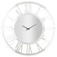 Maple and Jade Glass Wall Clock in Silver, , large