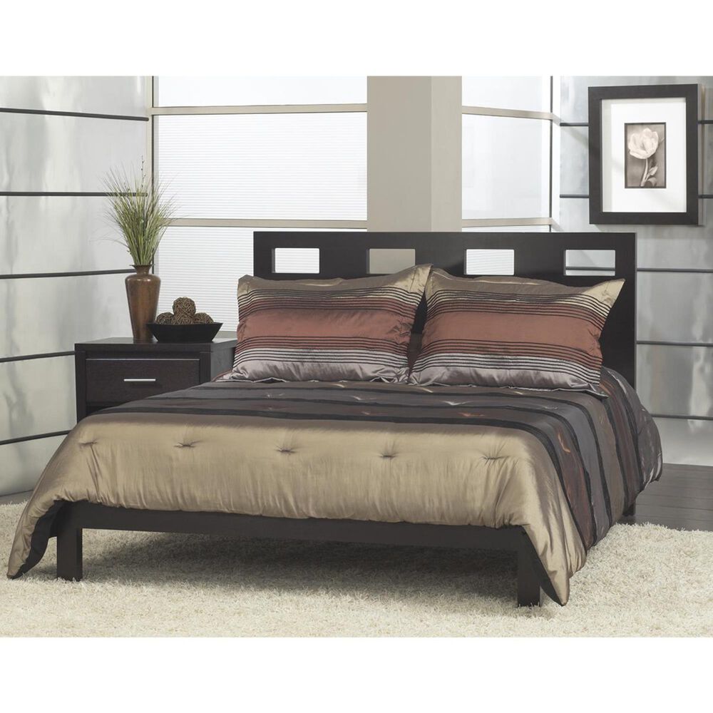 Living Essentials Nevis King Platform Bed in Espresso, , large