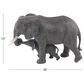 Maple and Jade Eclectic Elephant Sculpture in Dark Grey, , large