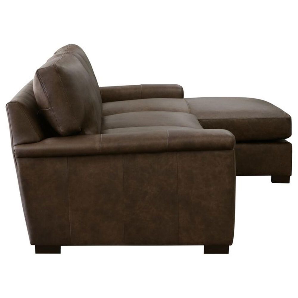 Fulton Home Sun Valley 2-Piece Leather Sectional in Telluride Chestnut, , large
