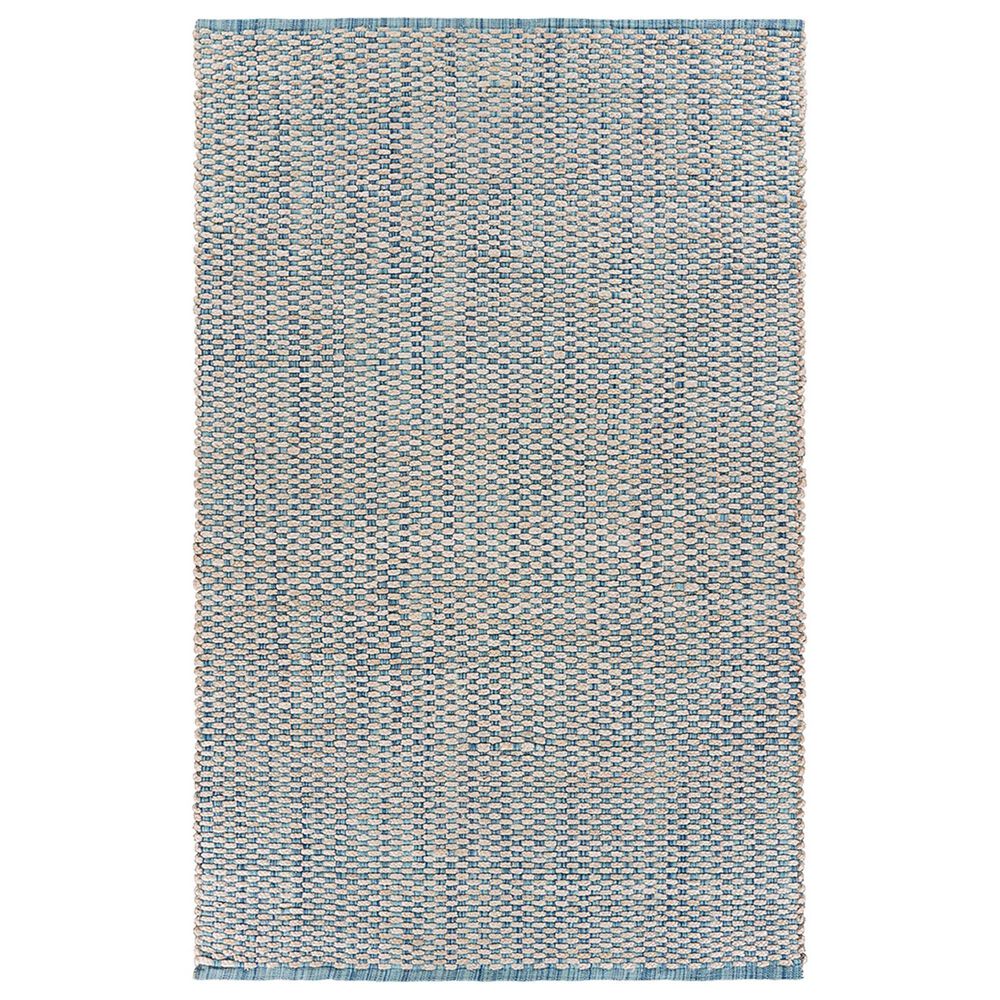 L&amp;R Resources Bleached Naturals Bleach, Blue and Ivory 9' x 12' Area Rug, , large