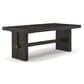 Millenium Burkhaus 72"-90" Dining Table in Dark Brown, , large