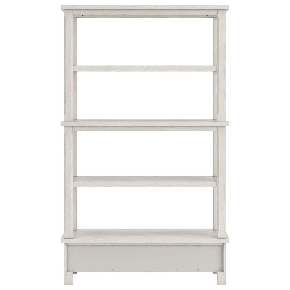 Ashley Robbinsdale 3-Piece L-Shape Desk and Bookcase Set in Antique White, , large