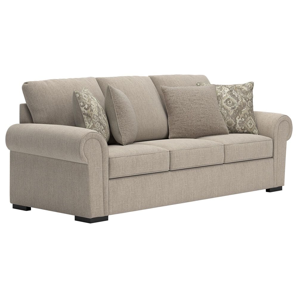 Ashley Sararose Stationary Sofa in Heather, , large
