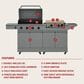 Tytus Anaheim and Emberwood 3-Piece Modular Duo with 2-Burner Gas Griddle in Gunmetal Gray, , large