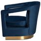 Baxton Studio Neville Arm Chair in Navy Blue, , large