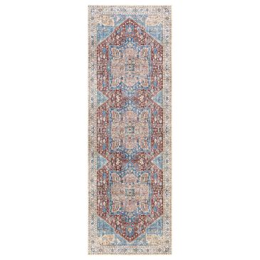 Surya Amelie 2"7" x 7"10" Burnt Orange, Beige, Blue, Navy and Peach Runner, , large