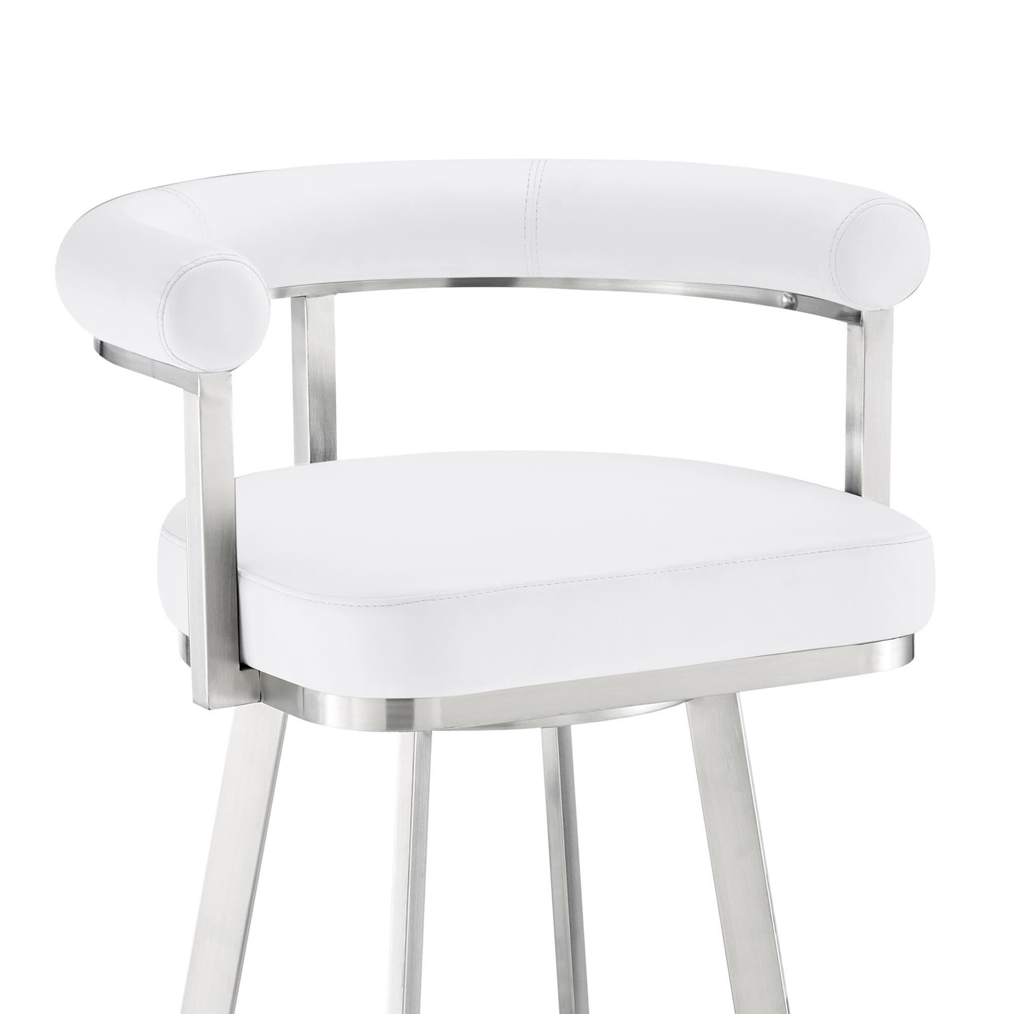 White hotsell cushion stool