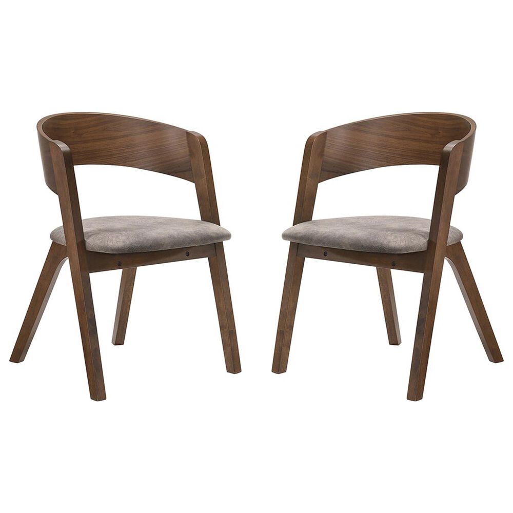 Blue River Jackie Dining Chair in Walnut &#40;Set of 2&#41;, , large