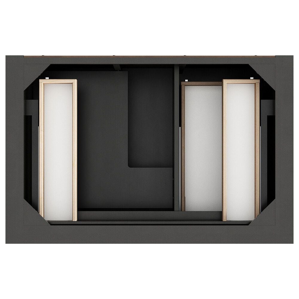 James Martin Vanities Brookfield 36&quot; Single Bathroom Vanity in Black Onyx with 3 cm Ethereal Noctis Quartz Top and Rectangular Sink, , large