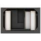 James Martin Vanities Brookfield 36" Single Bathroom Vanity in Black Onyx with 3 cm Ethereal Noctis Quartz Top and Rectangular Sink, , large
