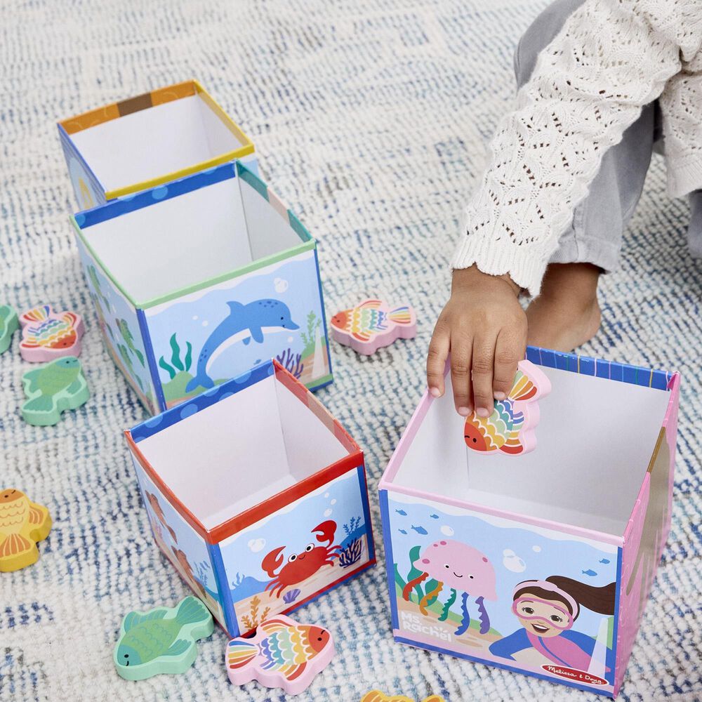 Melissa &amp; Doug Ms. Rachel Sort and Count Nesting Blocks, , large