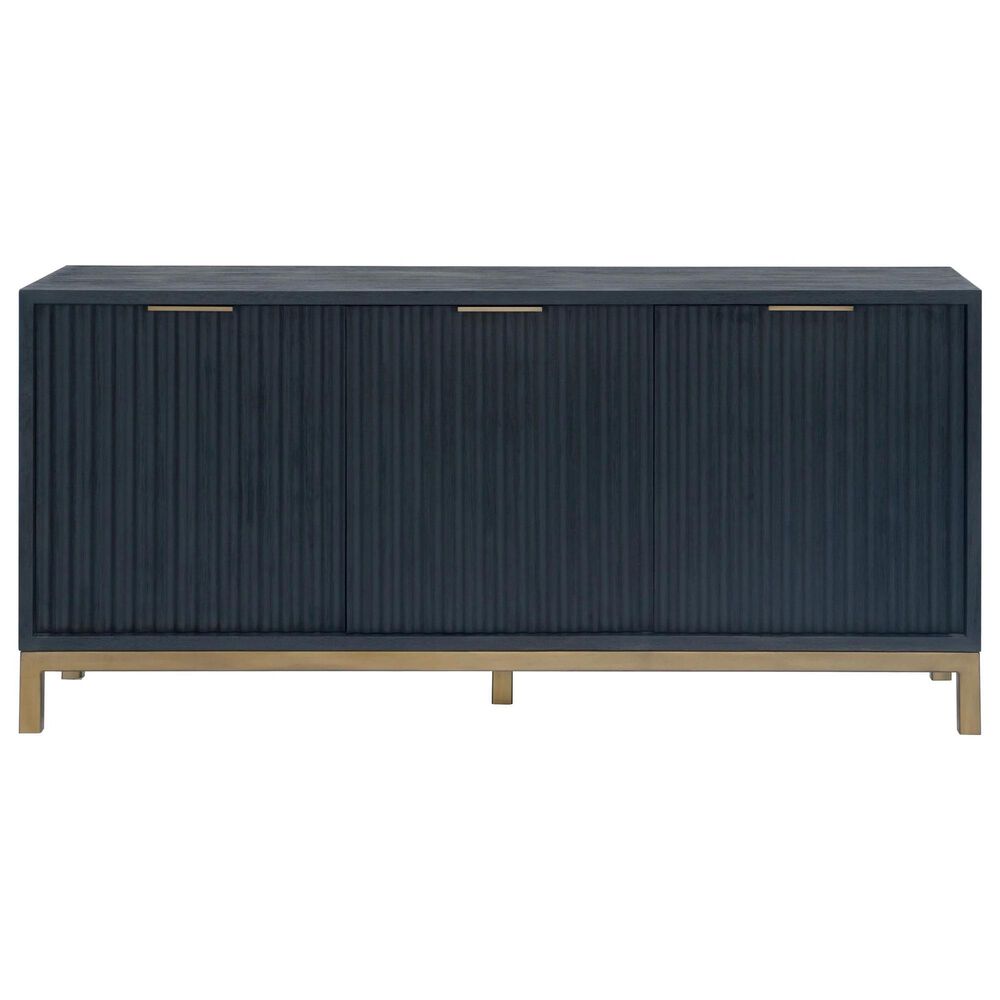 Urban Home Kentfield 3Door Sideboard in Black and Brass NFM