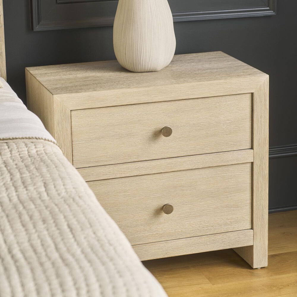 Furniture Worldwide Oasis 2-Drawer Nightstand in Dockside with USB Ports and AC Outlets, , large