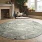 Radici USA Davide Geometric 5"3" Round Green Area Rug, , large