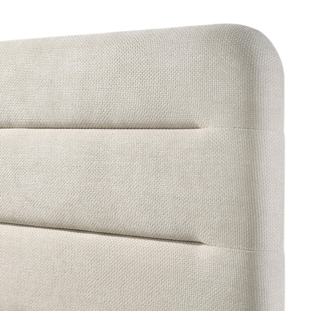 Crown Mark Nyomi King Panel Bed with Two Nightstands in White, , large