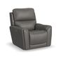 Flexsteel Power Recliner with Power Headrest and Lumbar in Gray, , large