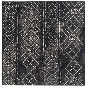 Safavieh Adirondack ADR111C 4" Square Black and Silver Area Rug, , large