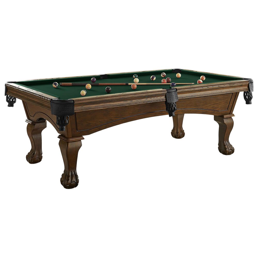 Imperial Hayden 8" Pool Table with Ball and Claw Leg in Russet, , large