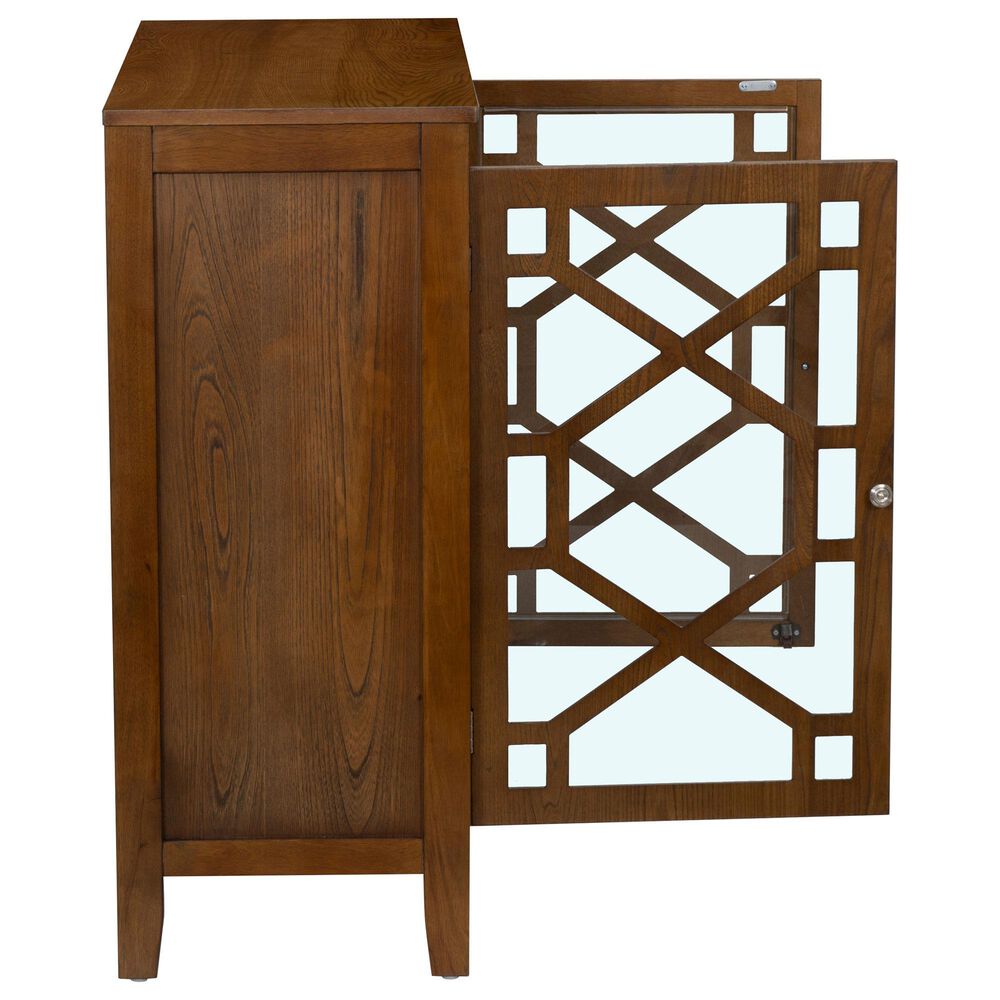 Linon Home Decor Fetti Large Cabinet in Brown, , large