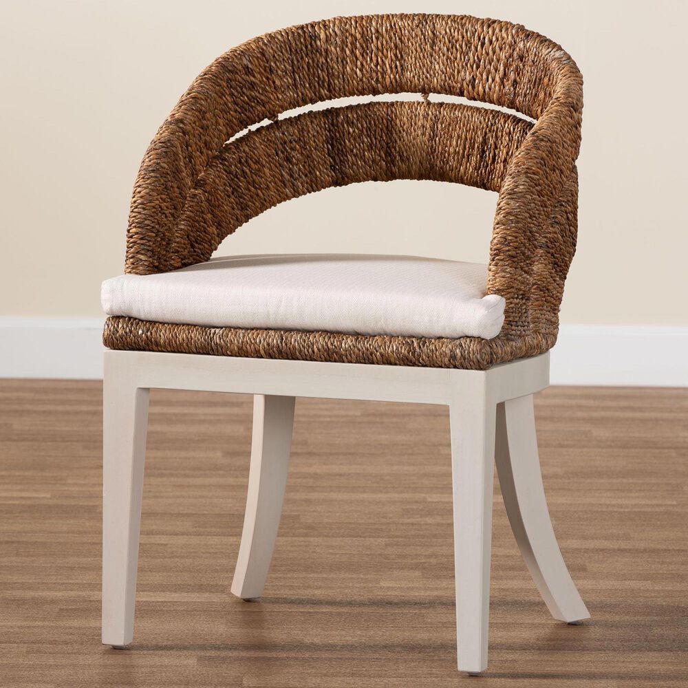 Baxton Studio Ubud Arm Chair in Natural, , large